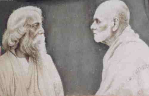 Narayana Guru with Rabindranath Tagore